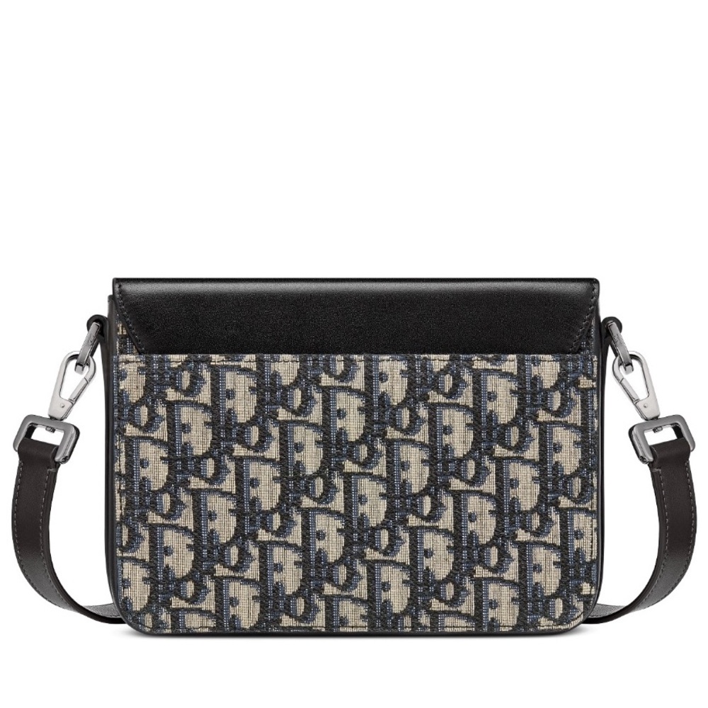 Brand New Dior Messenger Pouch Beige And Black Dior Oblique Jacquard - Picture 5 of 6